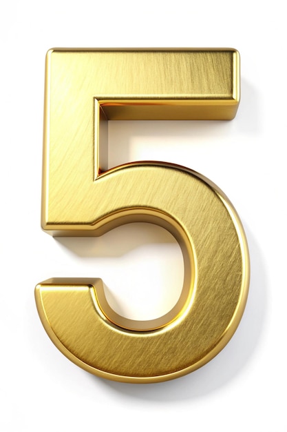 Gold Number 5 For Elegant And Shiny Visuals Premium Ai Generated Image Gold Number 5 For Elegant And Shiny Visuals Premium Ai Generated Image