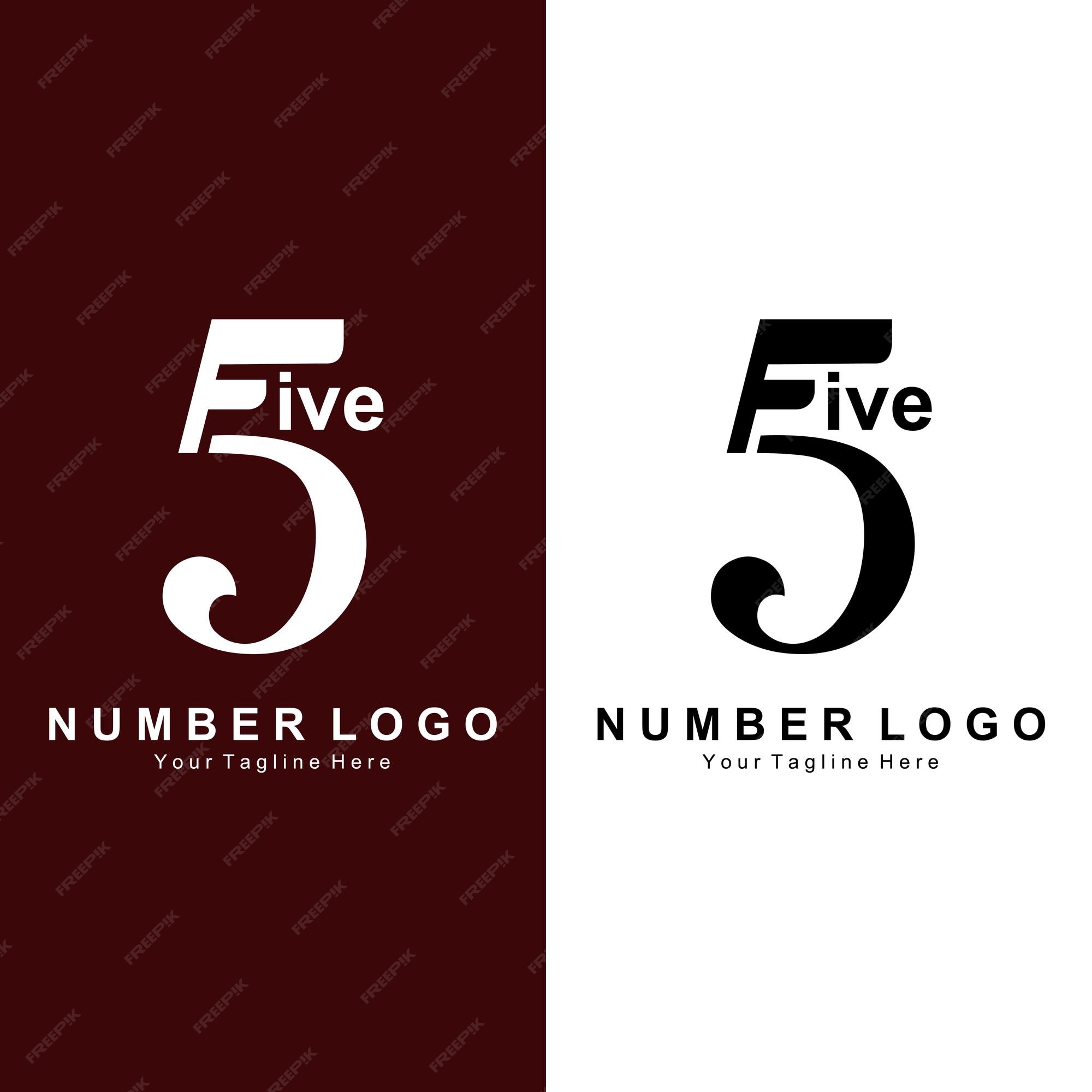 Number 5 Five Logo Design Premium Simple Icon Vector Suitable For Company Banner Sticker