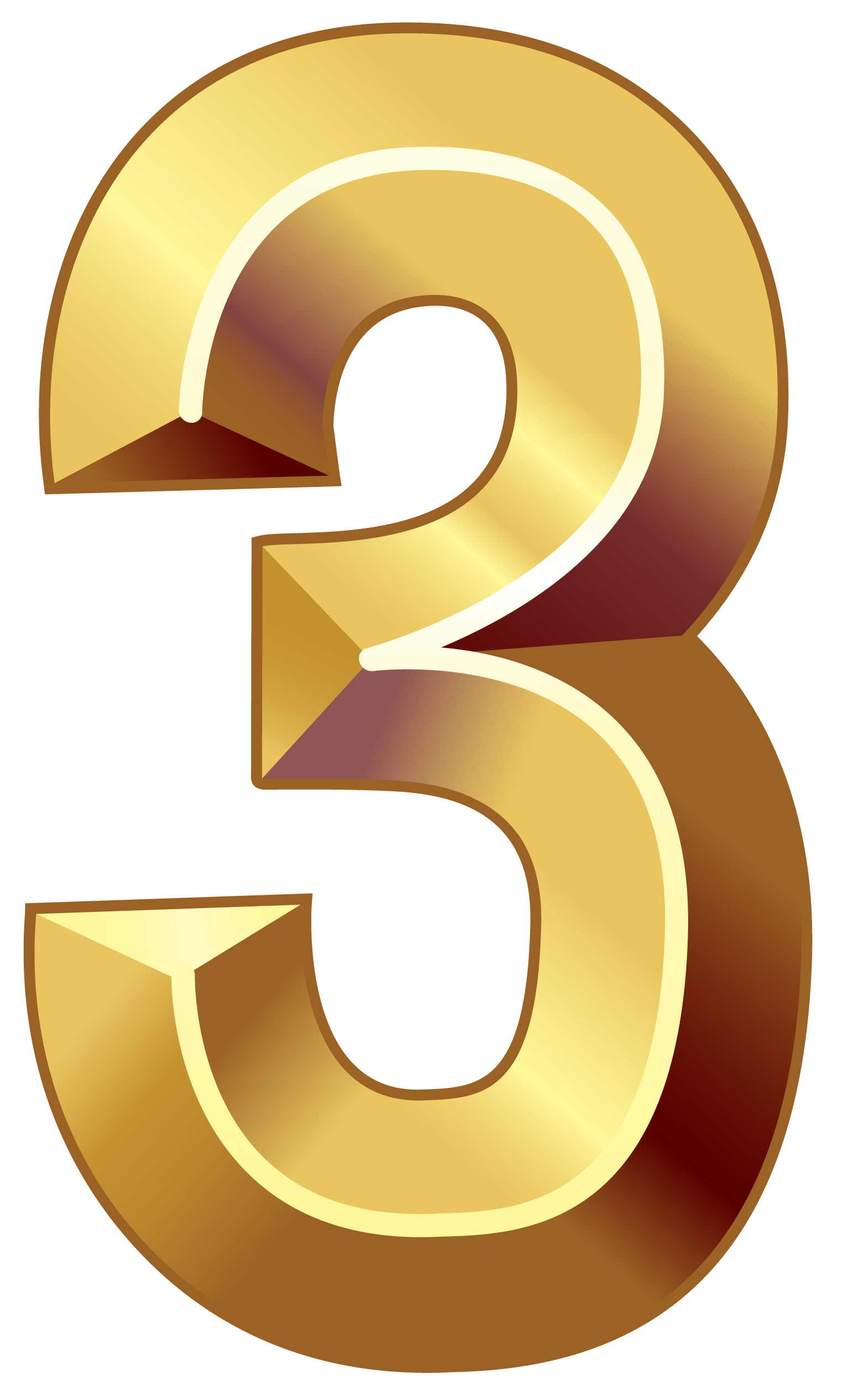 Number Clipart Individual Number Three Clipart Png Image 3643074